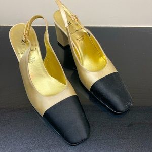 Bruno Magli silk sling back - Vintage